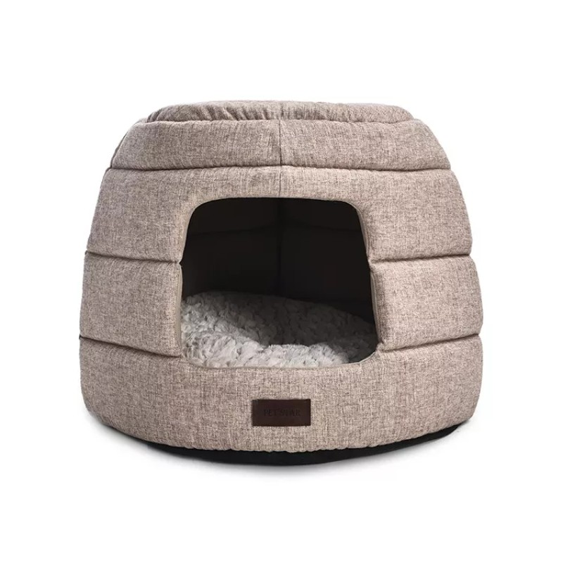 2022 Factory Direct Selling New Style PP Cotton Form Cushion Safety Dog Bed Pet Cave House 