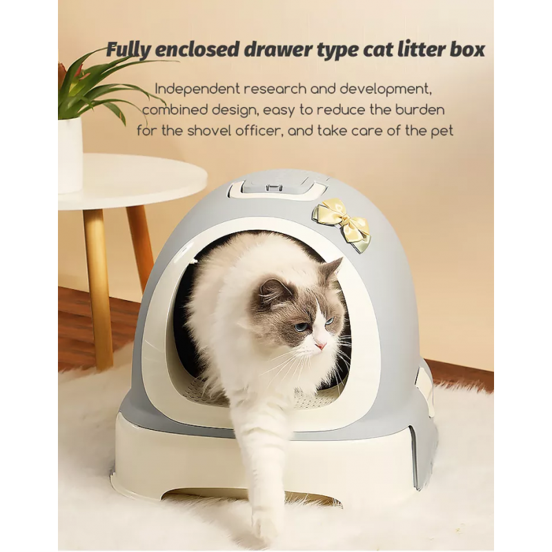Plastic Cat Toilet Box Trays Simple Cute Cat Head Cat Litter Box 