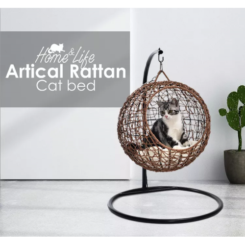 Artical Rattan Kitty Hanging Furniture Chair Elegance Modern Cat Hammock