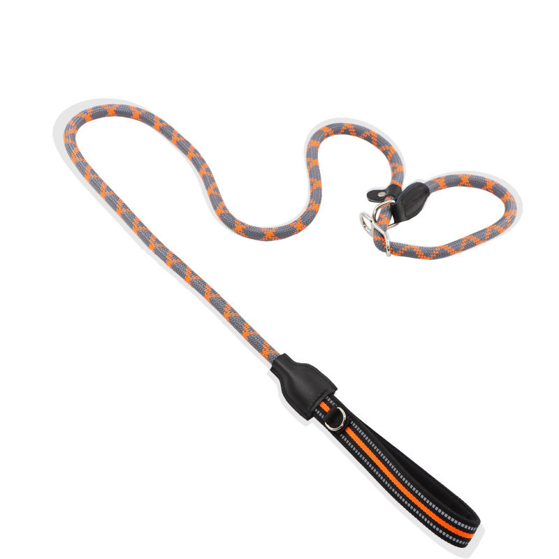 Wholesale multi-color nylon pet P rope pet chain traction puppy training explosion-proof dog leash