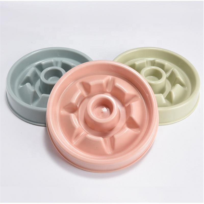 Manufacturer wholesale multi-colors design slow feeder pet dog bowls 